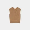 Brushed Cashmere Sweater Vest