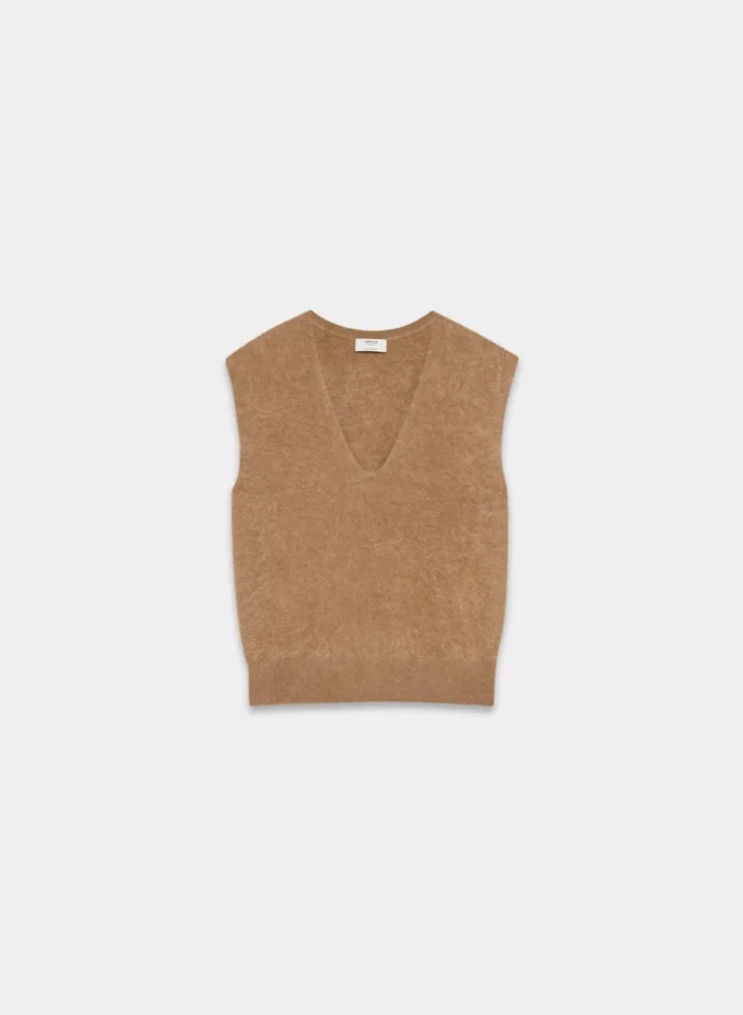Brushed Cashmere Sweater Vest