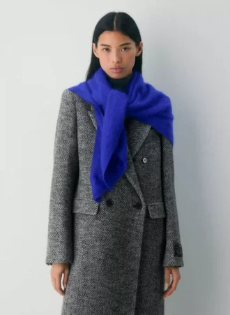 Brushed Cashmere Triangle Scarf