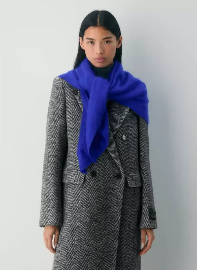 Brushed Cashmere Triangle Scarf
