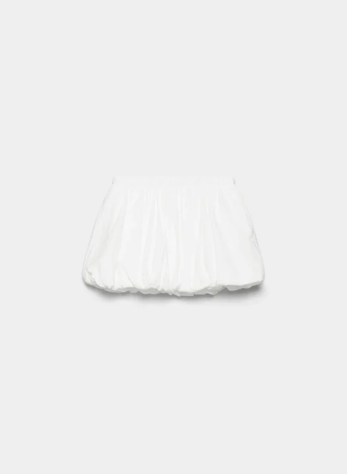 Bubbly Poplin Mini Skirt