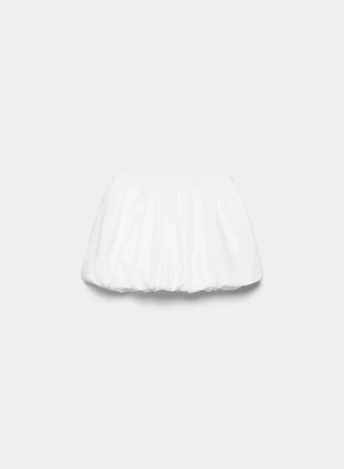 Bubbly Poplin Mini Skirt
