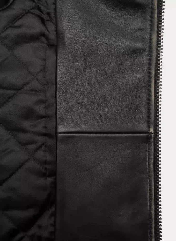 Calle Leather Aviator Jacket