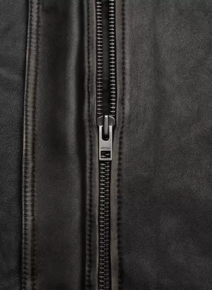 Calle Leather Aviator Jacket