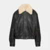 Calle Leather Aviator Jacket
