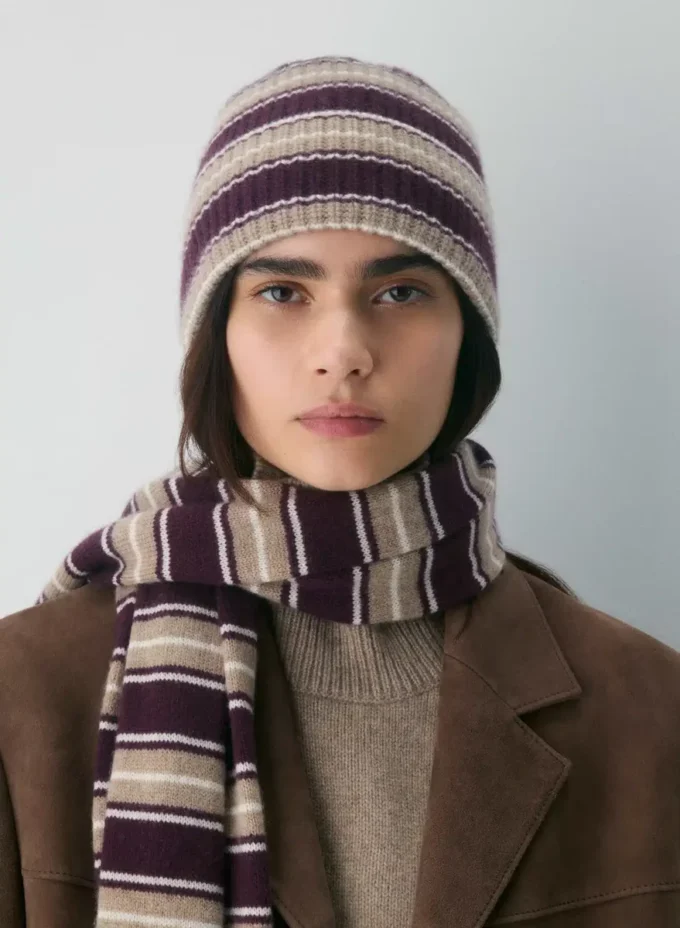 Cashmere Rib Beanie