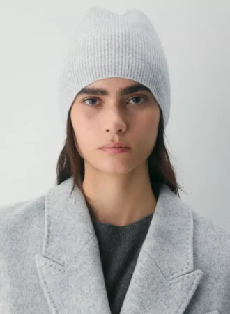 Cashmere Rib Slouchy Beanie