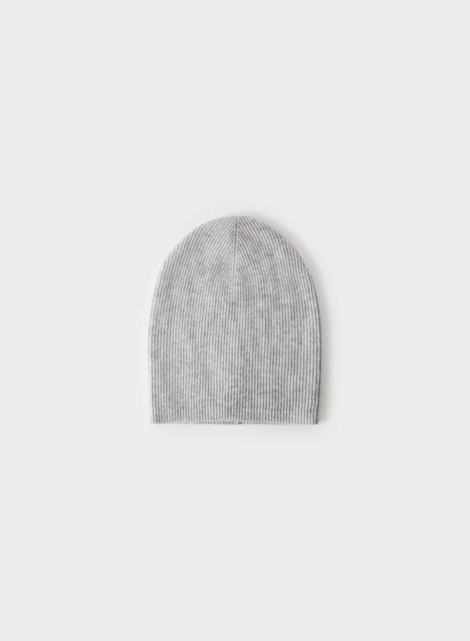 Cashmere Rib Slouchy Beanie