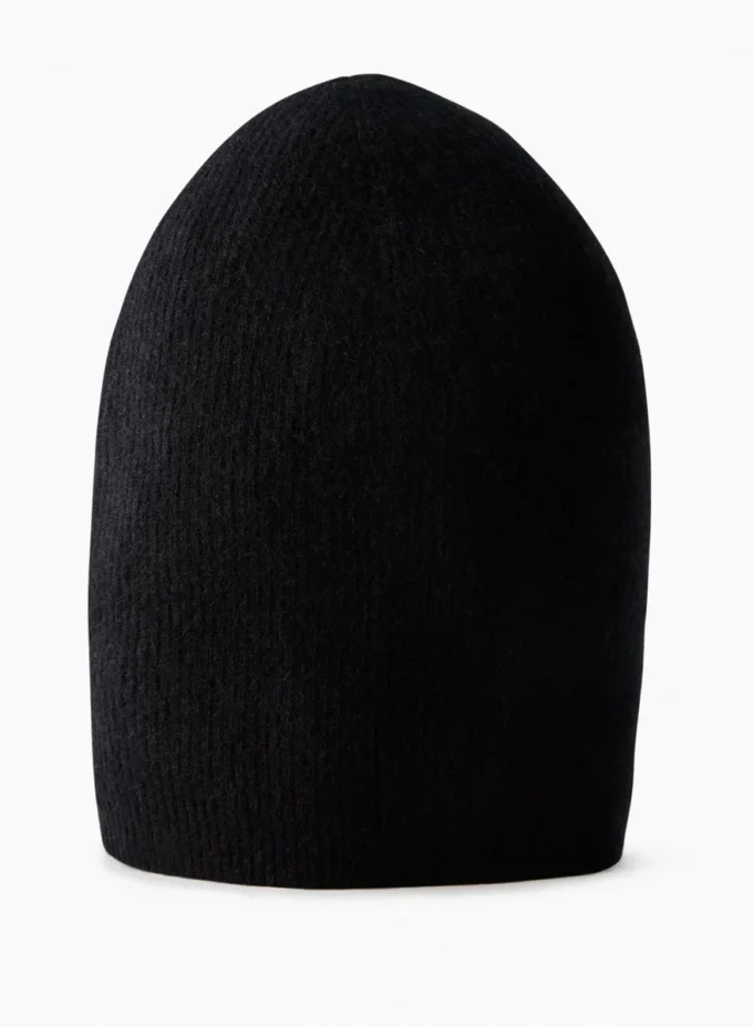 Cashmere Rib Slouchy Beanie