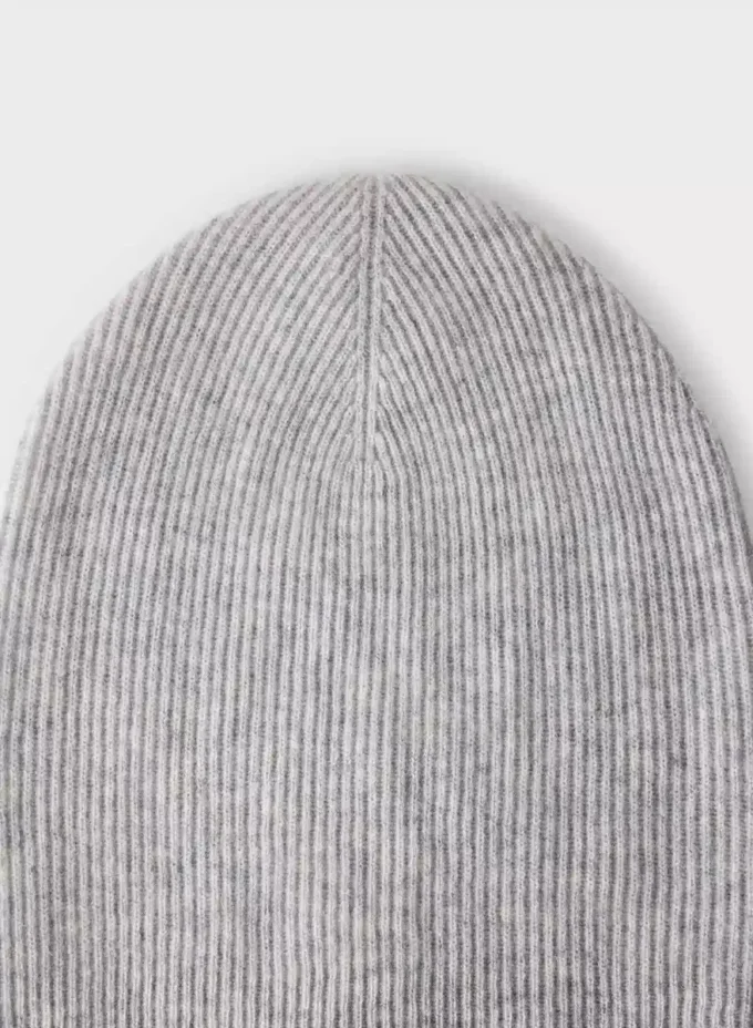 Cashmere Rib Slouchy Beanie