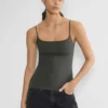 Casual Contour Squareneck Cami Hip Tank