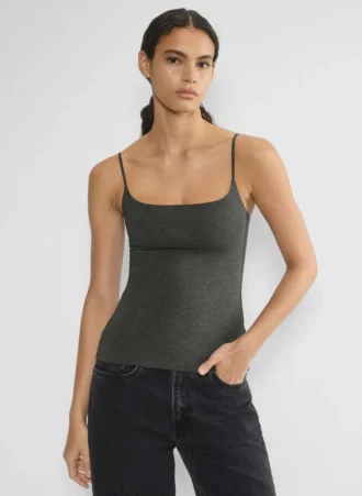 Casual Contour Squareneck Cami Hip Tank
