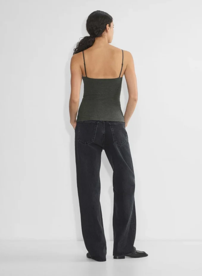 Casual Contour Squareneck Cami Hip Tank