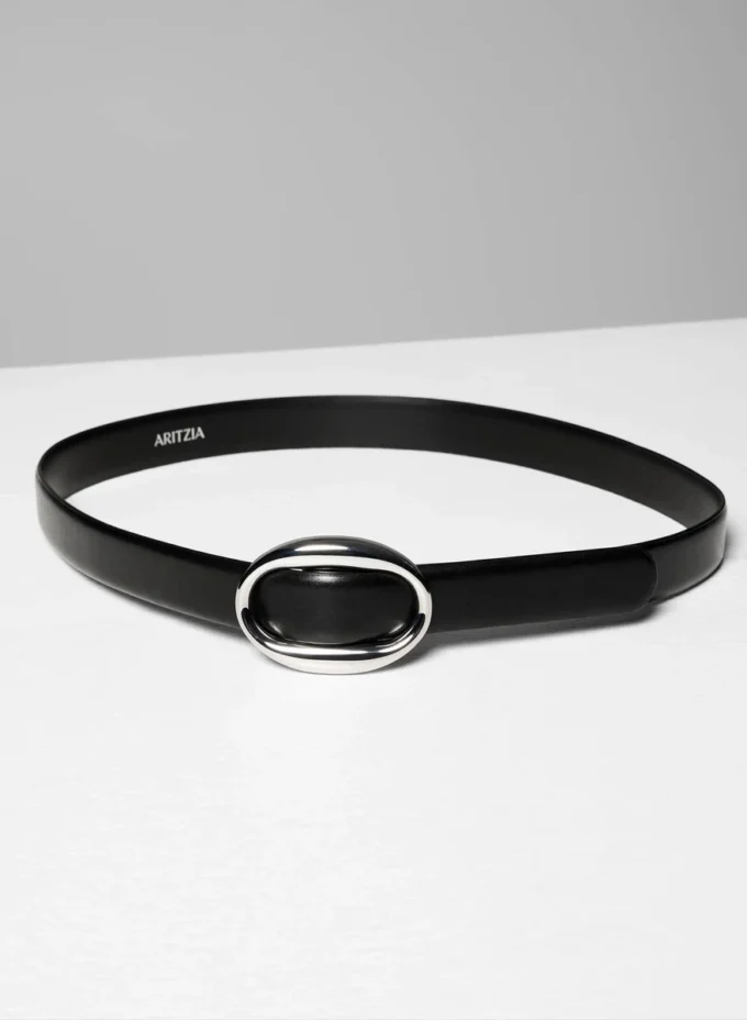 Cavalo Solid Brass Leather Belt