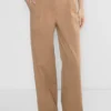 Chino Hi-rise Wide Pleated Pant