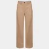 Chino Hi-rise Wide Pleated Pant