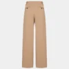 Chino Hi-rise Wide Pleated Pant