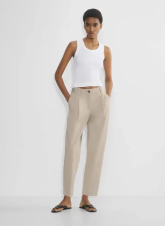 Chino Mid-rise Carrot Pant