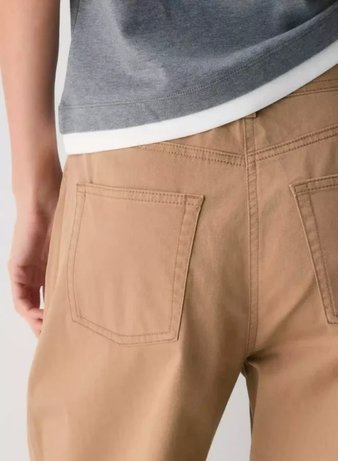 Chino Relaxed Hi-rise Barrel Pant