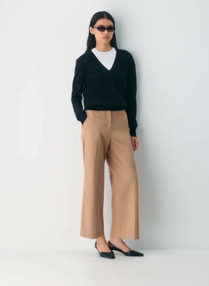 Chino Relaxed Hi-rise Wide Pant