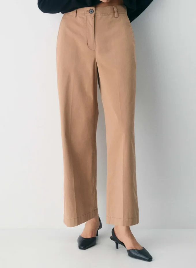 Chino Relaxed Hi-rise Wide Pant