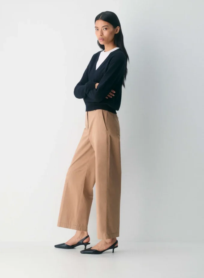 Chino Relaxed Hi-rise Wide Pant