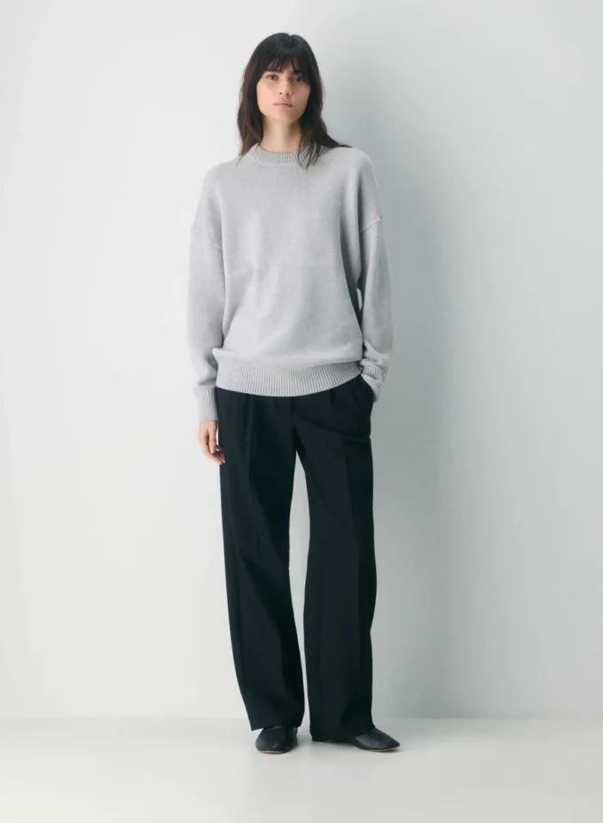 Chunky Merino Wool Crew Sweater