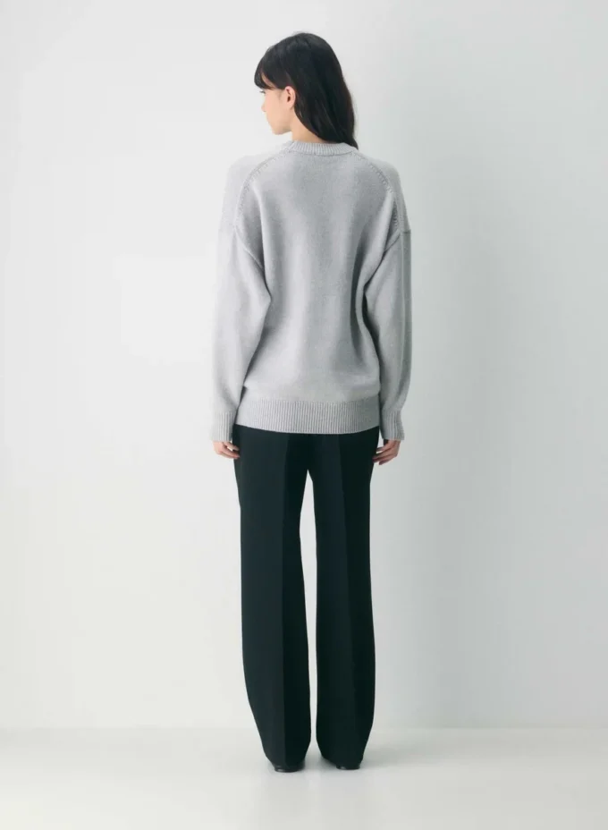 Chunky Merino Wool Crew Sweater
