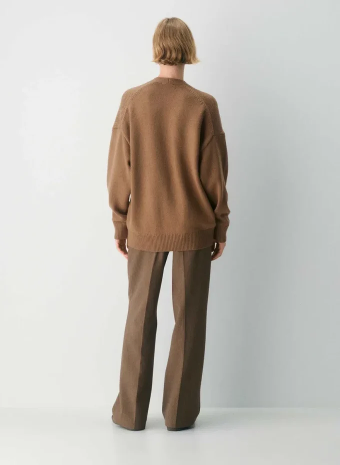 Chunky Merino Wool V-neck Cardigan