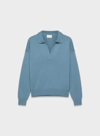 Clara Merino Wool Polo Sweater