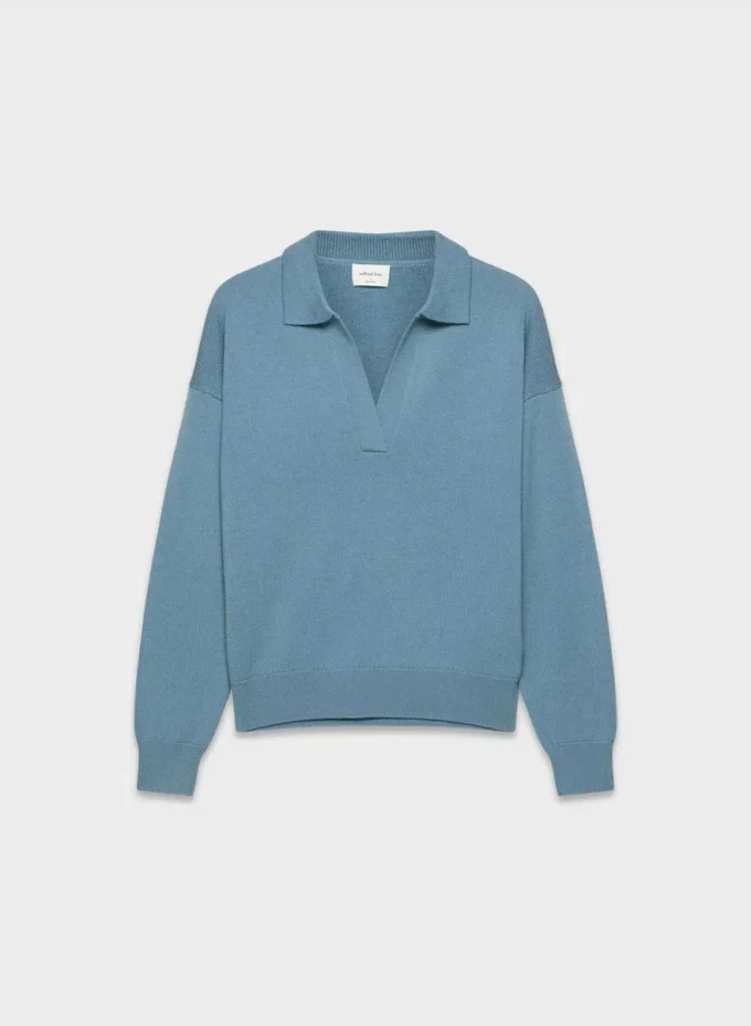 Clara Merino Wool Polo Sweater