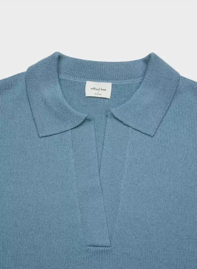 Clara Merino Wool Polo Sweater
