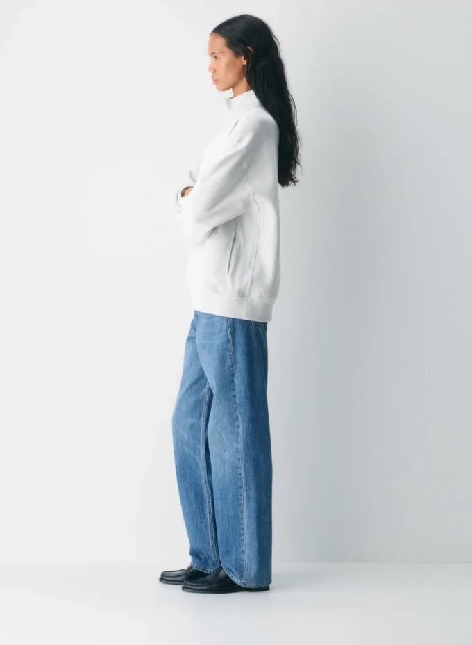 Cozy Sweatfleece Boyfriend 1/2 Zip Sweatshirt