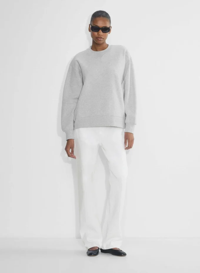 Cozy Sweatfleece Boyfriend Crew Sweatshirt