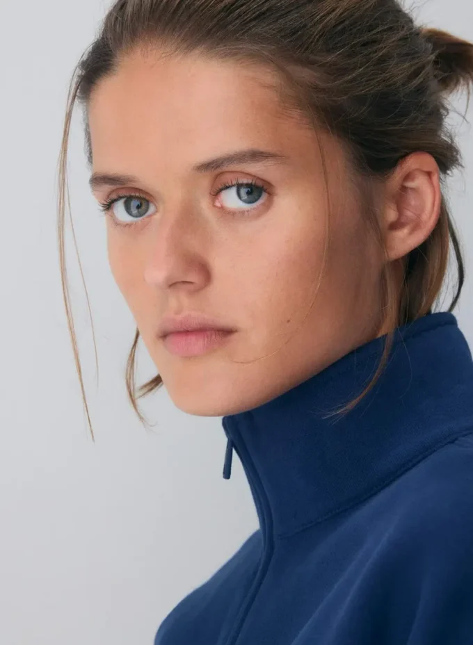 Cozy Sweatfleece Boyfriend Crop 1/2 Zip Cozy Sweatfleece Boyfriend Crop 1/2 Zip