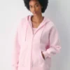 Cozy Sweatfleece Boyfriend Zip Hoodie
