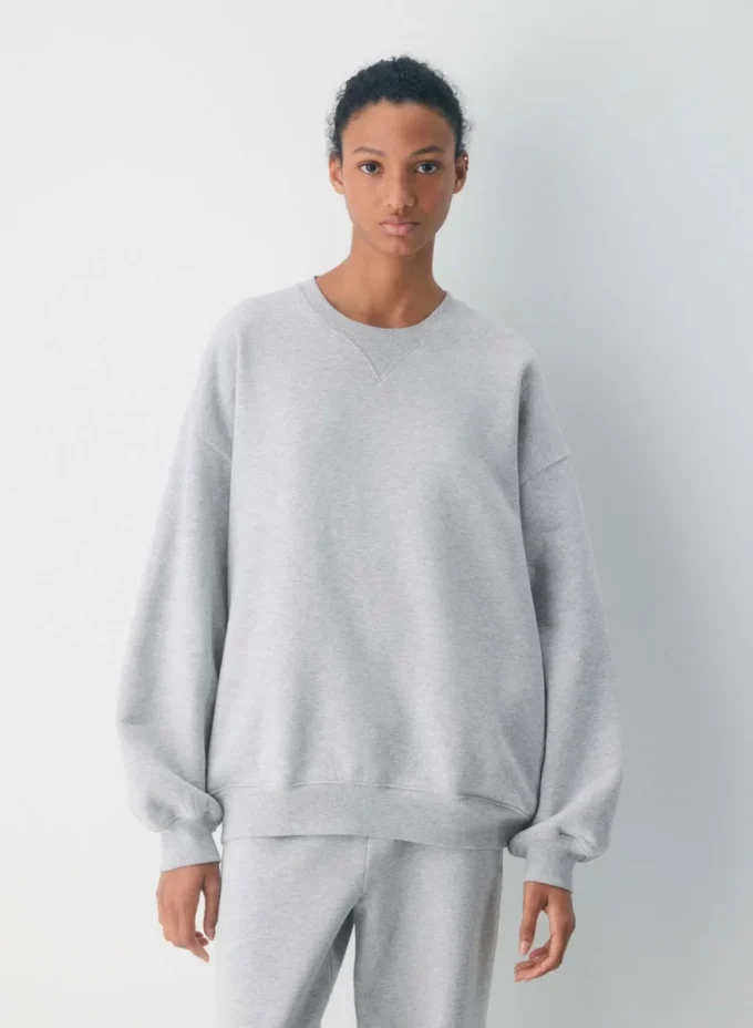 Cozy Sweatfleece New Mega Crew Sweatshirt