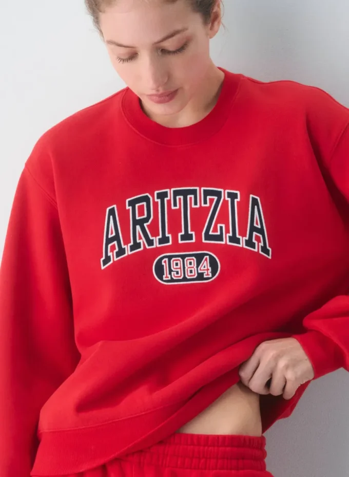 Cozy Sweatfleece Perfect Crew Sweatshirt