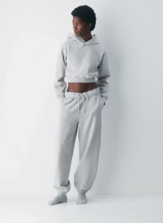 Cozy Sweatfleece Perfect Crop Hoodie