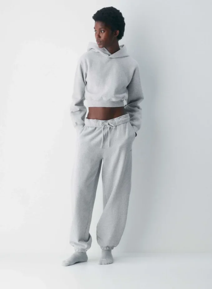 Cozy Sweatfleece Perfect Crop Hoodie