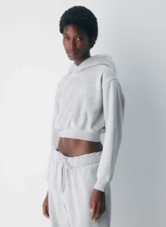 Cozy Sweatfleece Perfect Crop Hoodie