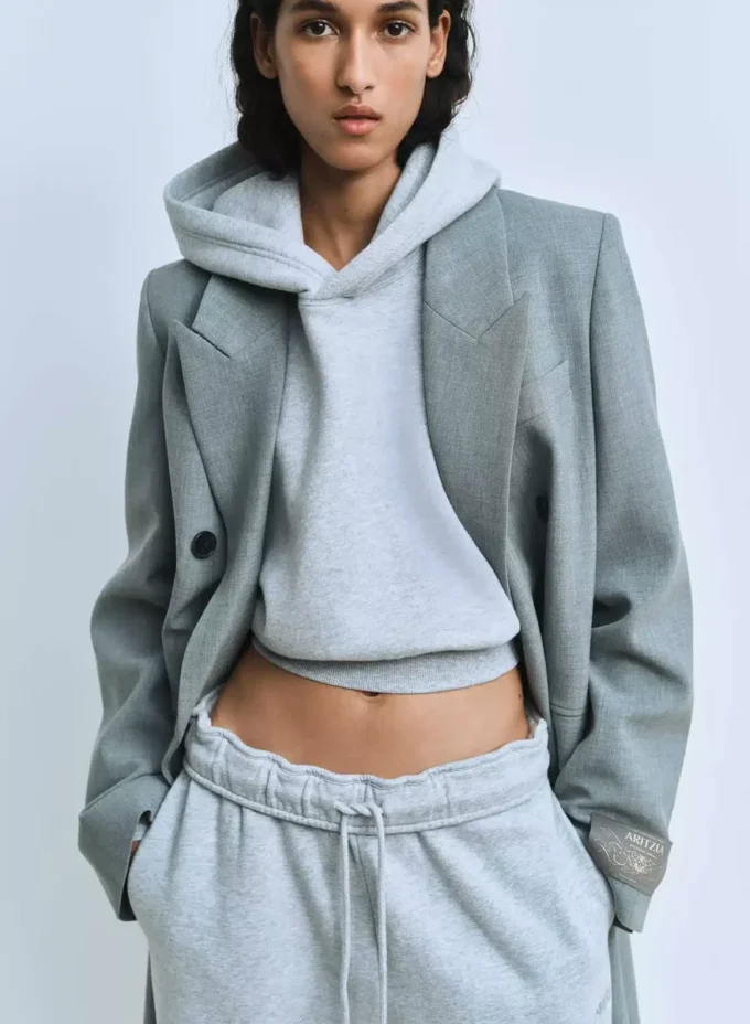 Cozy Sweatfleece Perfect Crop Hoodie
