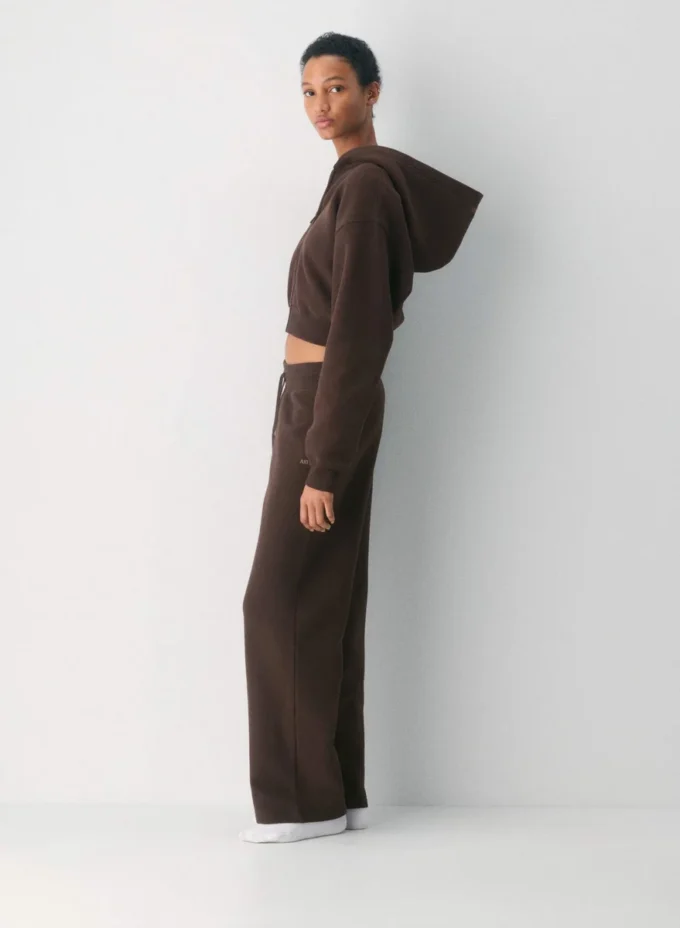 Cozy Sweatfleece Perfect Crop Zip Hoodie