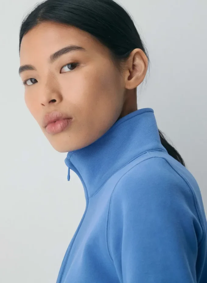 Cozy Sweatfleece Snug Hi-rib 1/2 Zip Mockneck