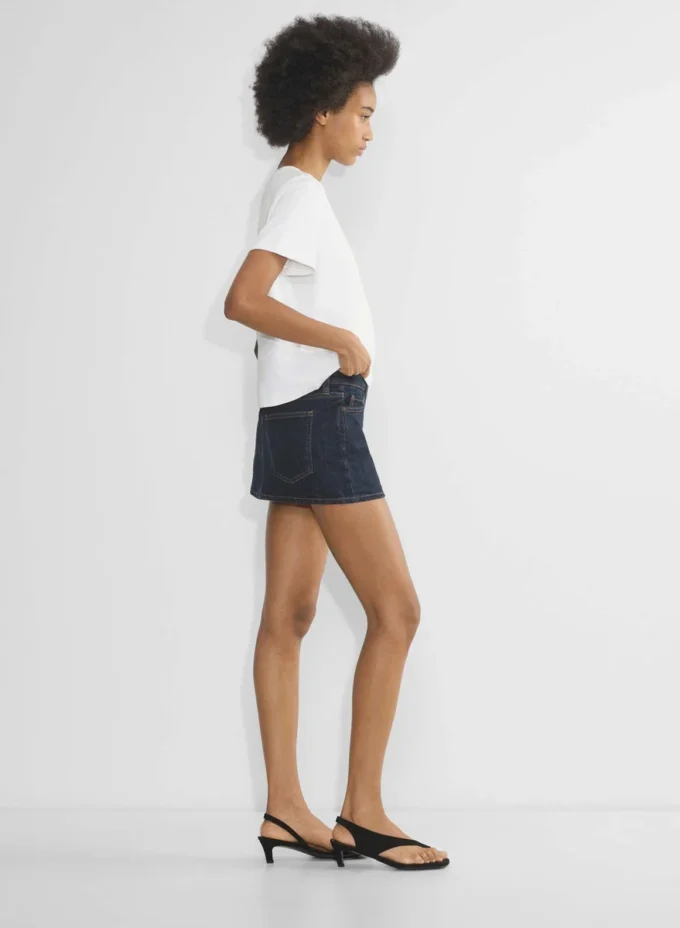 Denim Forum Alba Micro Denim Skirt Denim Forum Alba Micro Denim Skirt