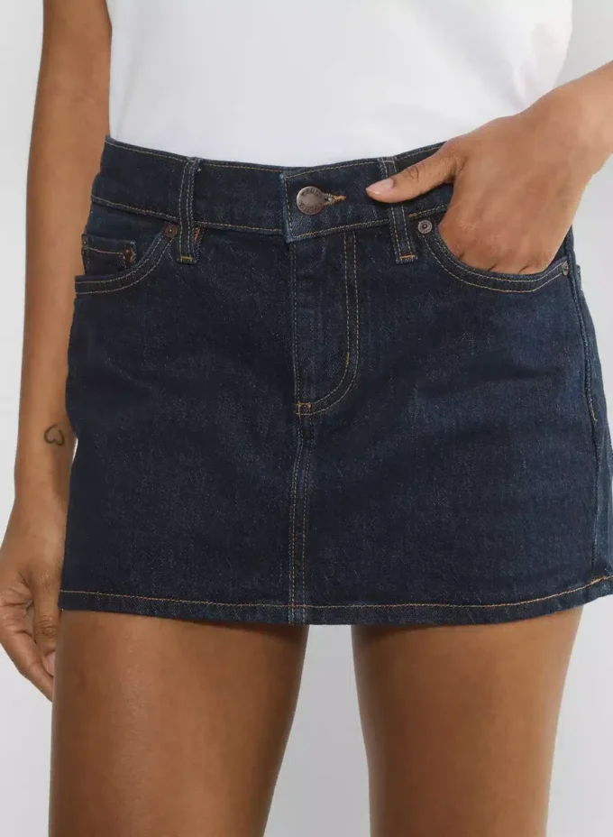 Denim Forum Alba Micro Denim Skirt Denim Forum Alba Micro Denim Skirt