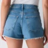 Denim Forum Jodie Curve-fit Hi-rise Mini Denim Short Denim Forum Jodie Curve-fit Hi-rise Mini Denim Short