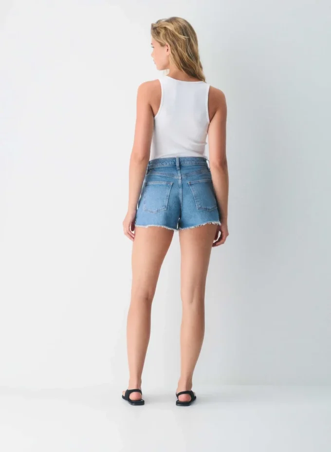 Denim Forum Jodie Curve-fit Hi-rise Mini Denim Short Denim Forum Jodie Curve-fit Hi-rise Mini Denim Short