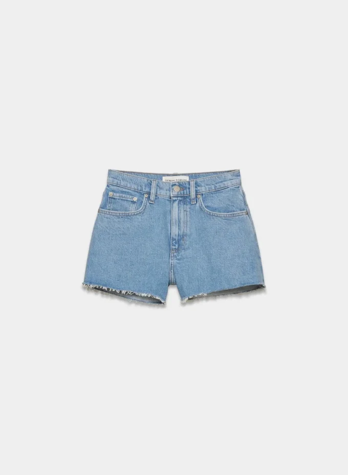 Denim Forum Jodie Curve-fit Hi-rise Mini Denim Short Denim Forum Jodie Curve-fit Hi-rise Mini Denim Short