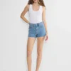 Denim Forum Jodie Hi-rise Mini Denim Short
